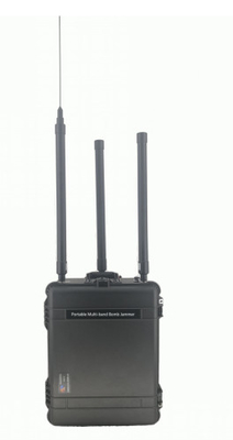 Przenośny zagłuszacz bomb 300W 2G-3G-CDMA800/GSM900MHz,DCS1800/CDMA1900MHz/4G-TLE