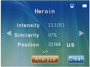 Kolorowy ekran LCD Narkotyki Wykrywacz dla Heroiny, Kokainy, Wykrywania Morphii