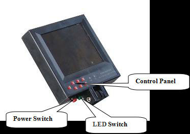 Przenośny system nadzoru pojazdu 5,6 &quot;ekran LCD z widocznymi światłami o długości 155 cm