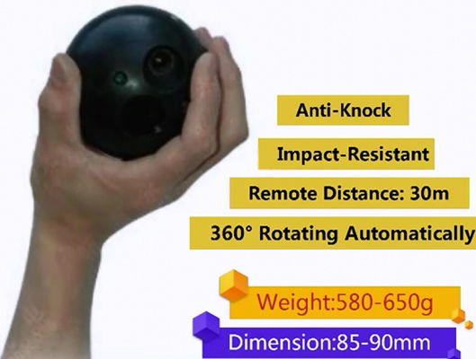 Obracająca się o 360 ° bezprzewodowa inteligencja w czasie rzeczywistym 30m piłka nadzoru .